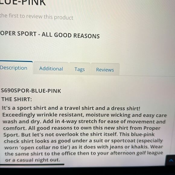 PROPER SPORT CHECK STRETCH SHIRT. - Picture 7 of 7